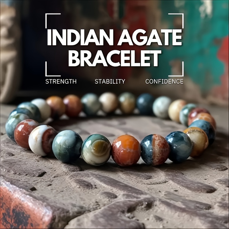 

Bohemian Vintage Indian Agate Beaded Bracelet For Men And Women Personalized Fashion And Elegant Bracelet