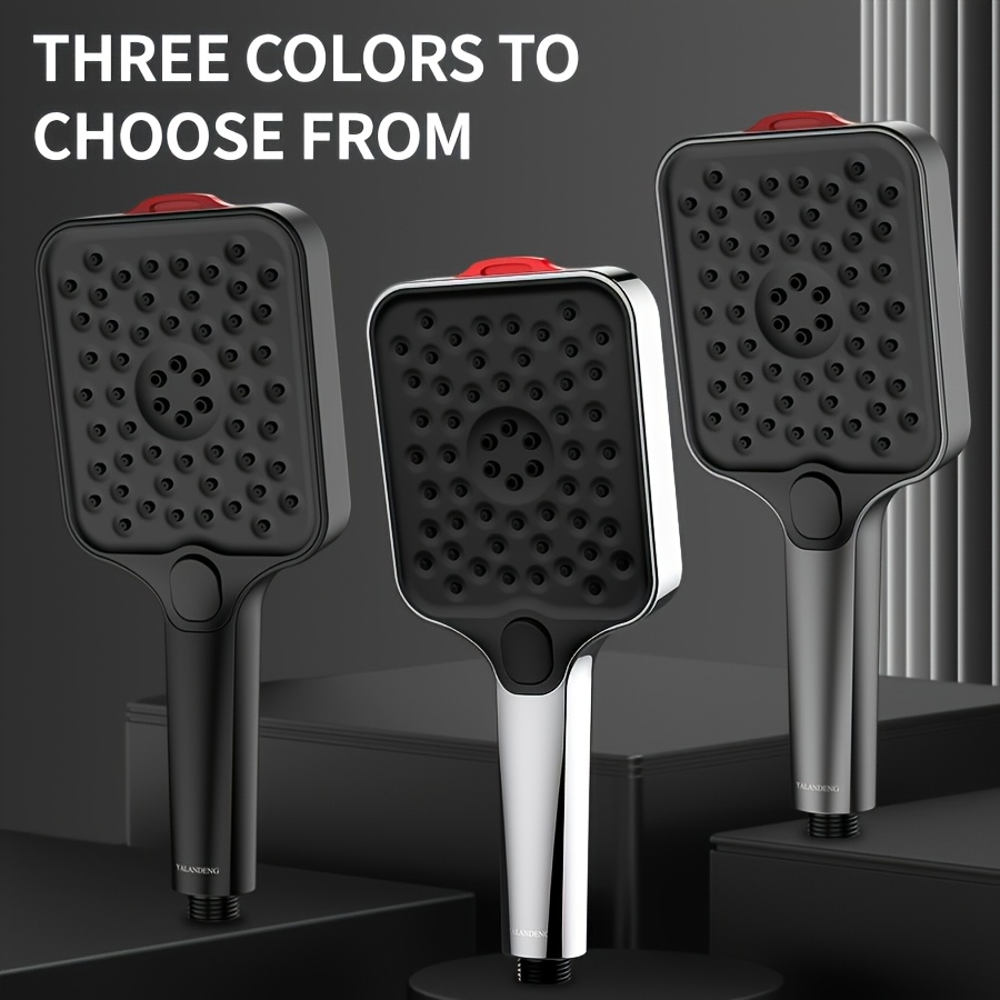 Handheld Pressure-Enhanced Showerhead with 3 Adjustable Modes