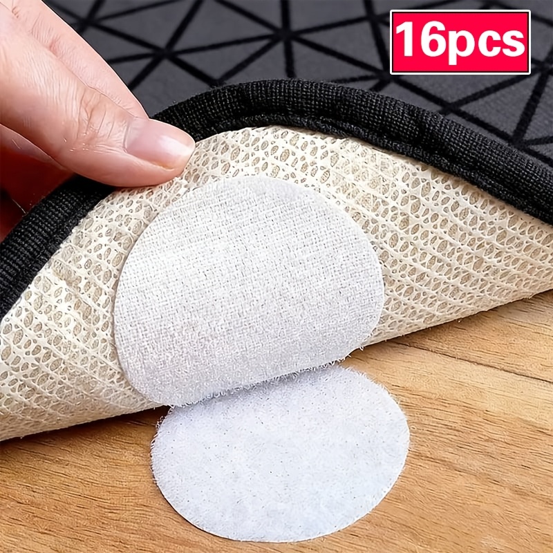 TEMU 16 pezzi di cuscinetti antiscivolo resistenti - Forte supporto adesivo, rimovibili senza cuciture, nastro, adesivo biadesivo, riutilizzabili,
