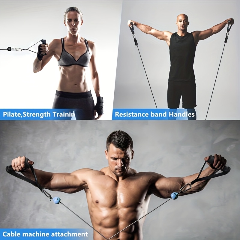 2pcs ergonomic exercise handles durable abs nylon metal Temu