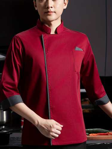 Veste De Chef Homme Manches Longues - Résistante à La Chaleur - Pour Cuisine Professionnelle