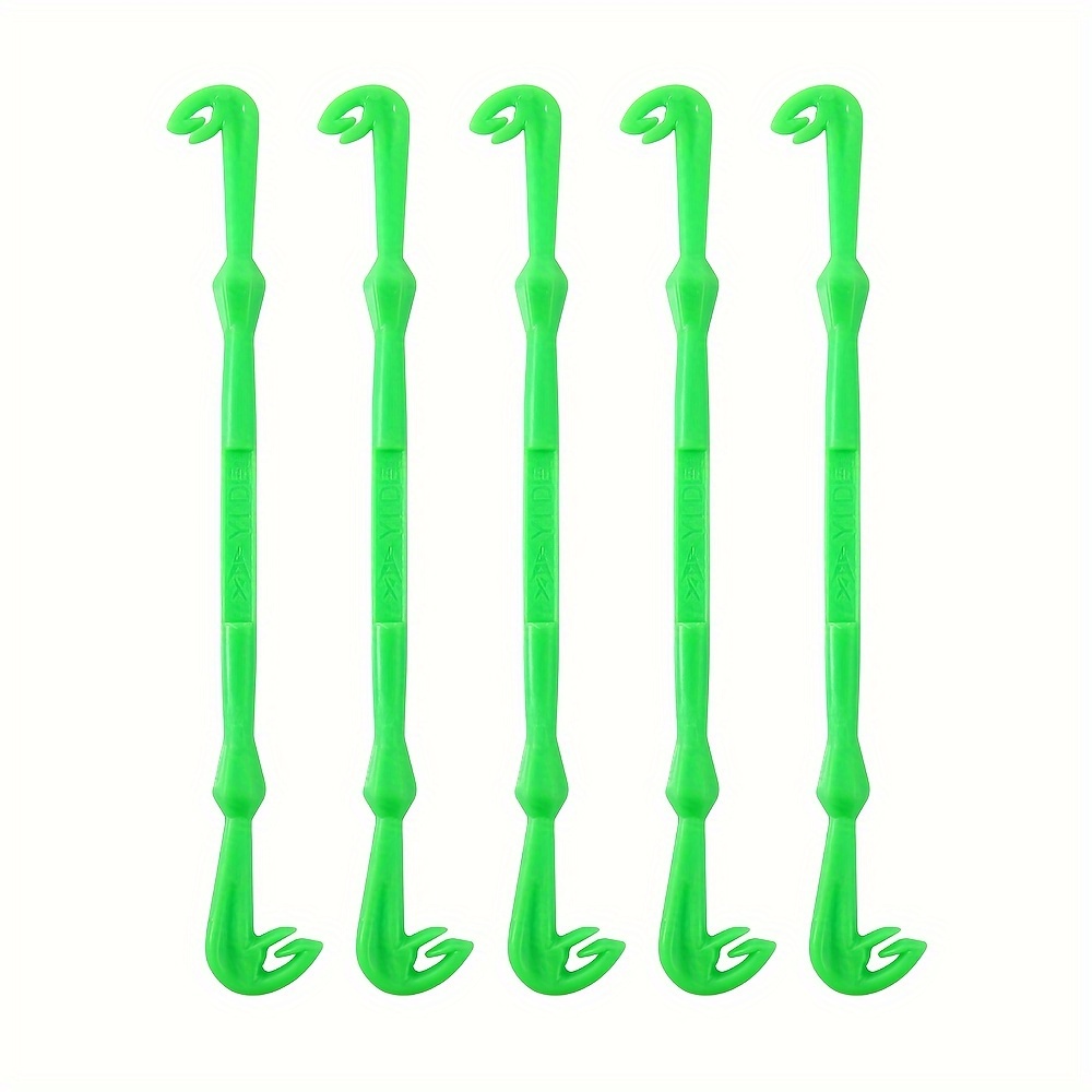 Image of 5pcs Plastic Manual Hook Binders, Single And Binding, Small Hook Binding Tool, Knotter For Fishing, Sea Fishing, Surf Casting, And Angling Gear