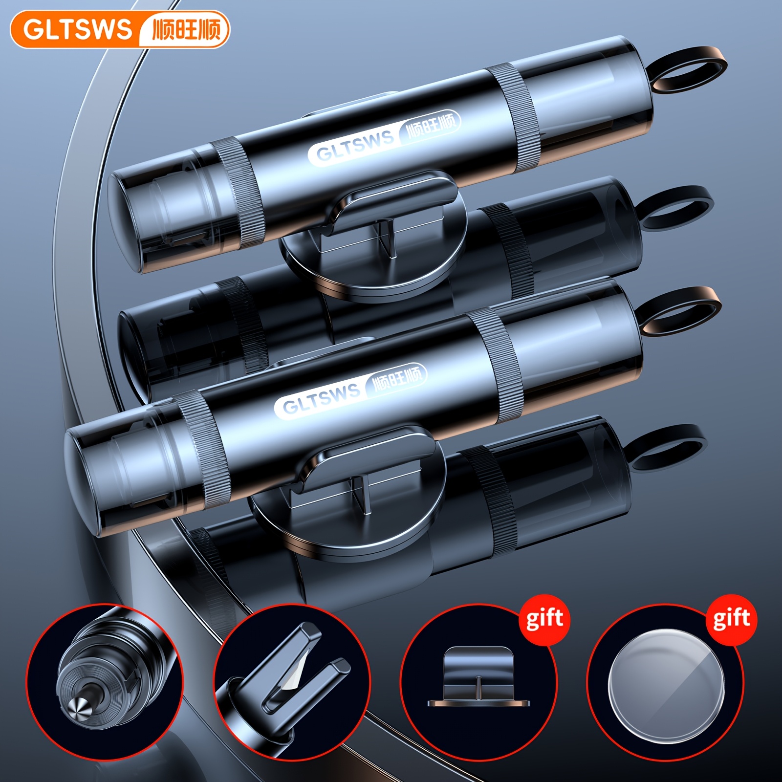 Image of 2pcs Car Window Breaker With Knife Hammer, A Multifunctional Tool For Breaking Car Windows And Emergency Escape