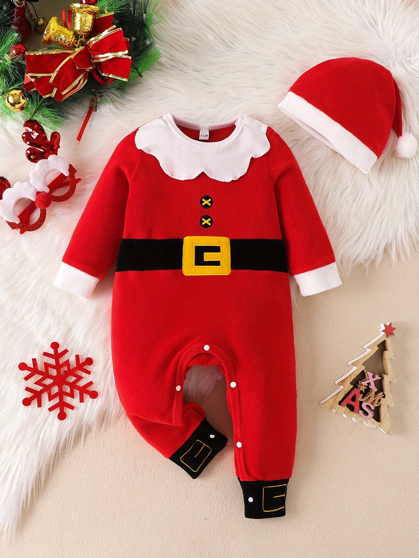 baby santa outfit sold on Temu United States