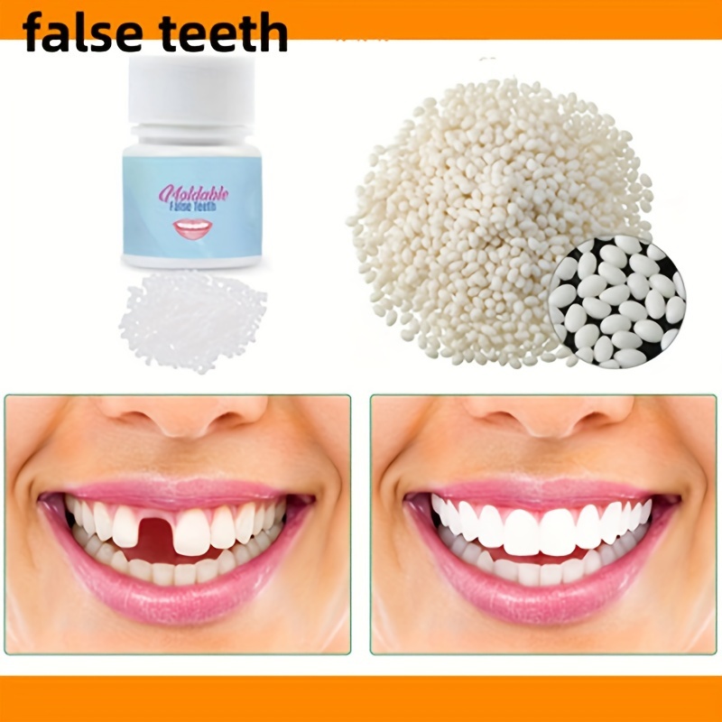 2 paires de fausses dents facettes, facettes dents cosmétiques couvre-dents  fausses dents prothèses temporaires dents dents artificielles
