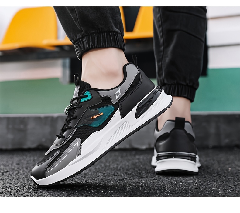 mens fashion sports sneakers lightweight versatile running shoes with     lace up closure comfortable for casual attire and outdoor activities details 10