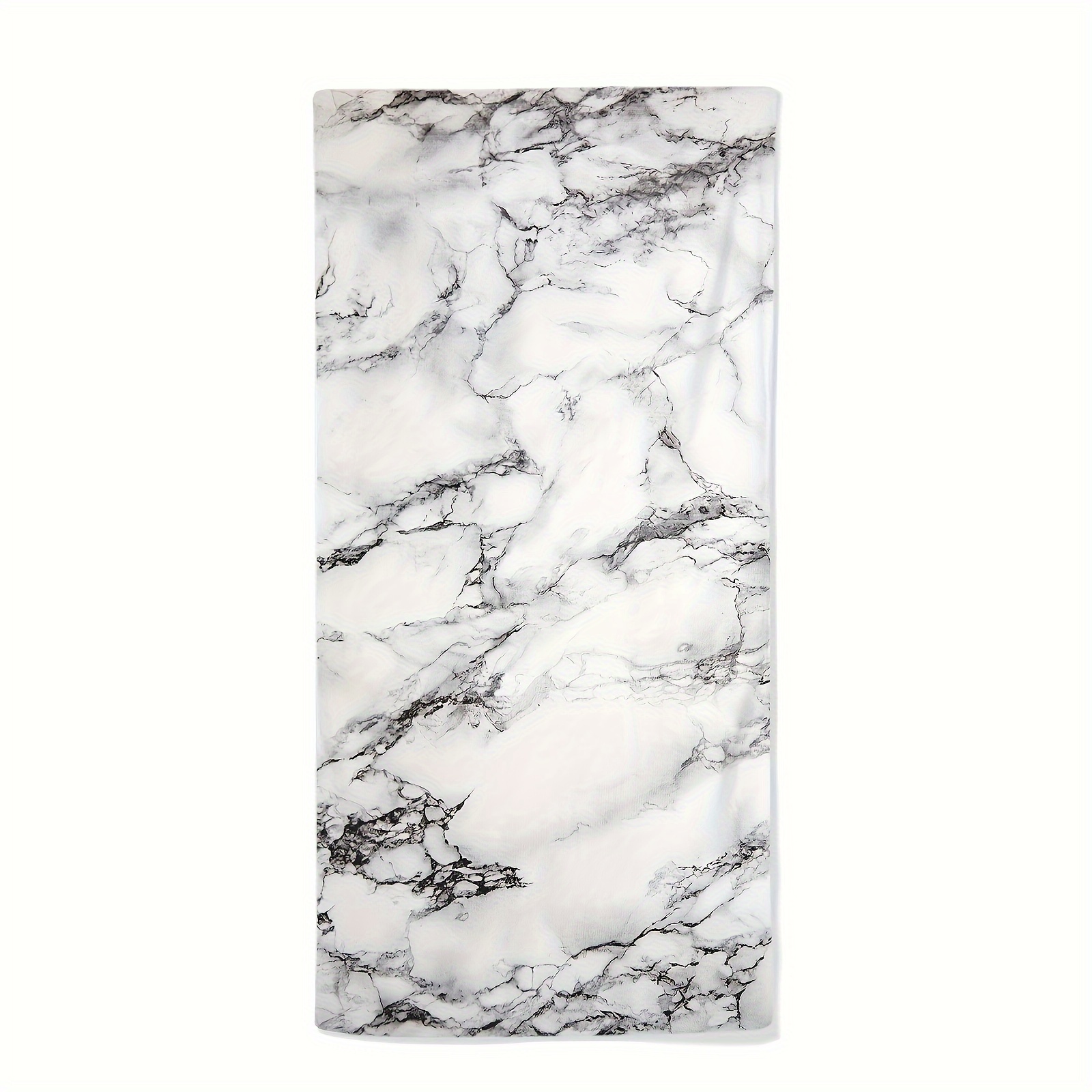 

2pcs Marble Kitchen Towels - Absorbent & Machine Washable, Home Decor & Housewarming Gifts, Black & , 18x26 Inches