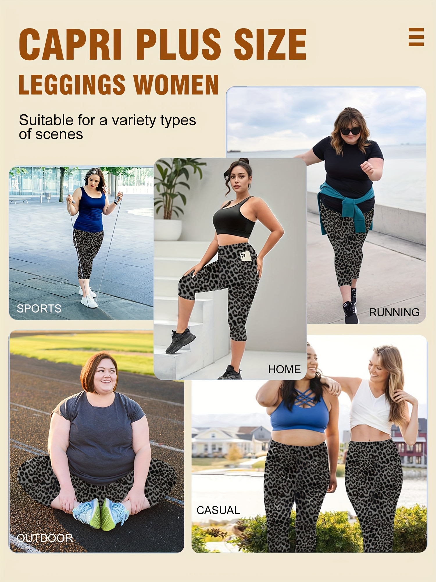 Plus Size High Waist Yoga Pants with Side Pockets - 88% Polyester 12% Elastane Stretchy Tummy Control Leggings, Sculpting Workout Gym Activewear for Women, All-Season Comfort (Machine Washable)