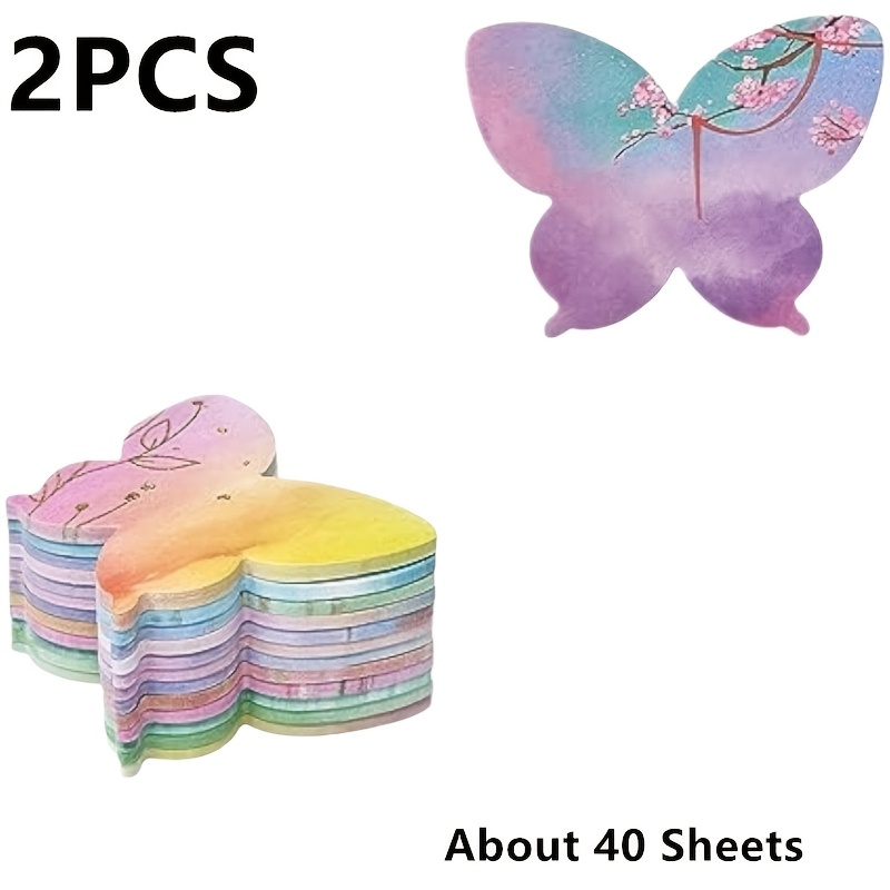 1/2/12pcs Notes, School, Office, Supermarket, Travel Colorful Notes, Message Board, Notebook, Cartoon Stickers, Random Style