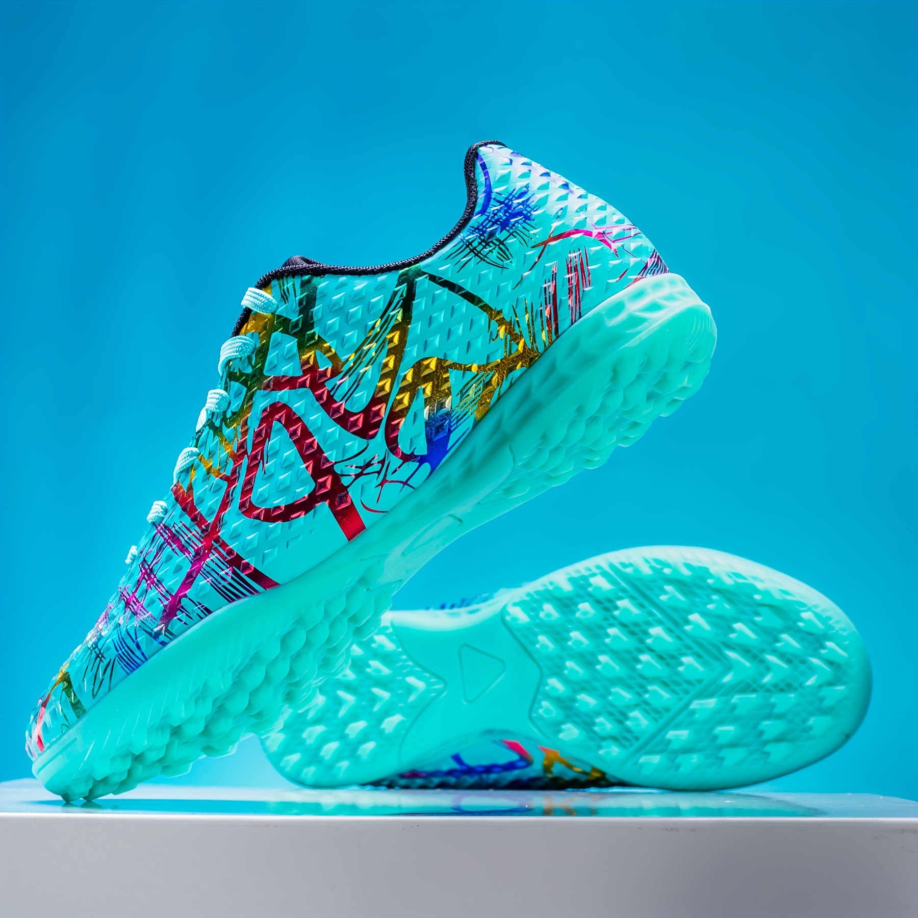 women's low top multicolor professional soccer cleats turf Temu