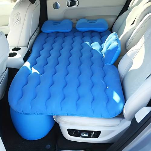 gray and beige black portable inflatable car mattress car beds for vehicles pvc material suitable for backseat sleeping outdoor camping picnic bed car accessories for men