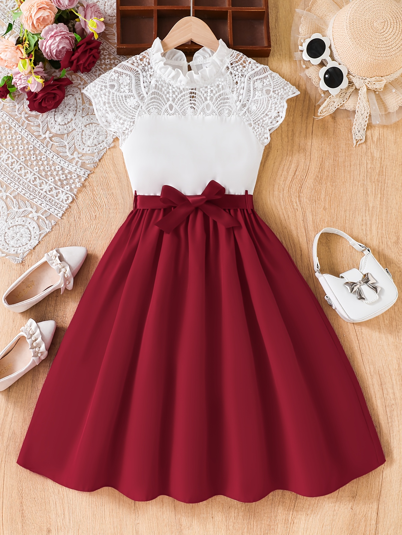 white christmas dresses Katie J NYC Girls Delilah Dress White / Y/L (12) main image 1