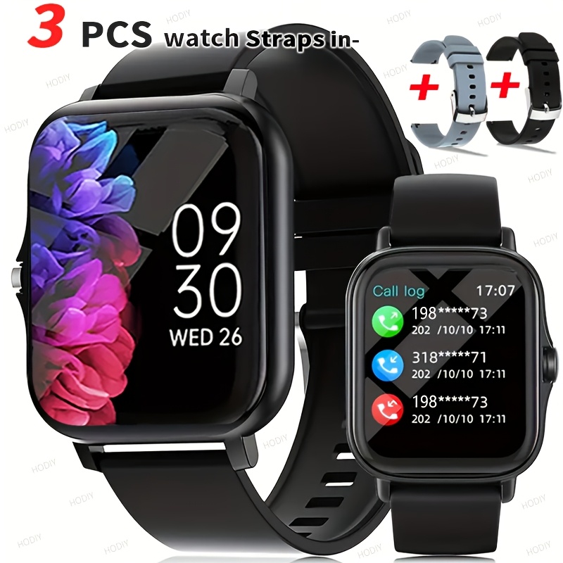 TEMU Smart Watch, 1.83-inch Full Touch Screen, Usb Rechargeable, Message And Call Reminder, Built-in Microphone, Wireless Calling, Music , Sports