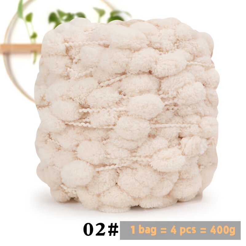 TEMU Filato molto per piccole palline, per realizzare coperte fatte a , cuscini, tappeti, cappotti grandi, gilet, artigianato, cesti portaoggetti, e