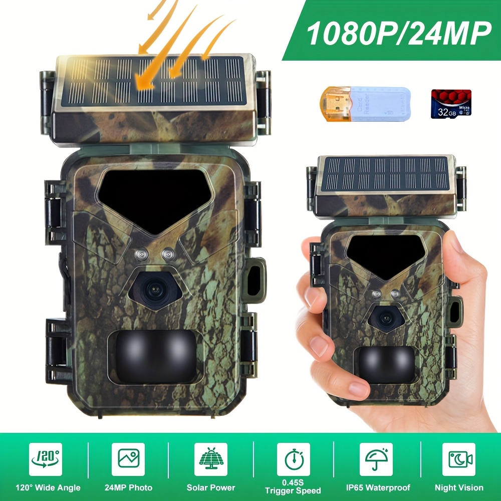 Solar Powered Trail Cameras From Walmart AUOSHI 4G LTE Cellular