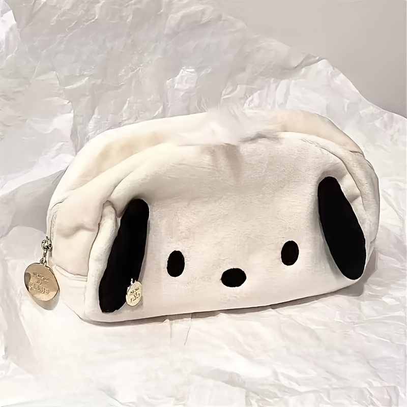 Image of Pompompurin Large Capacity Pencil Case, A Zippered Stationery Organizer With Golden Metal Rings And Decorations, A High- Pencil Pouch