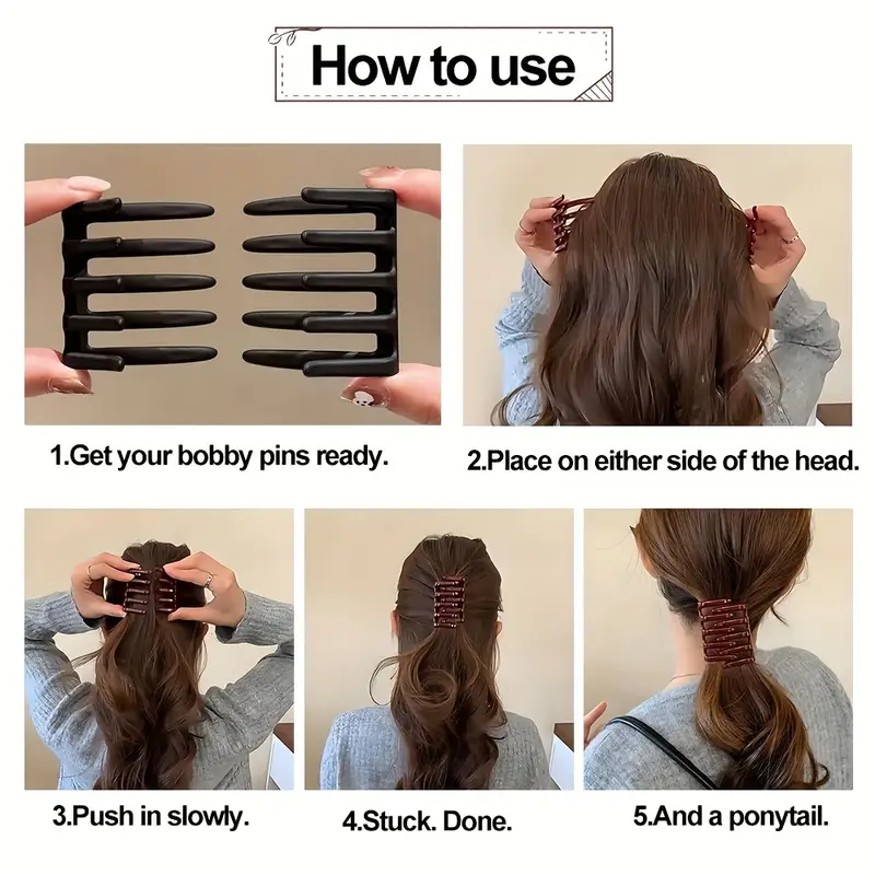 1pc chic cross style hair clip for women medium size durable plastic hairpin in   and glossy beige ideal for thick or medium hair     updos details 1