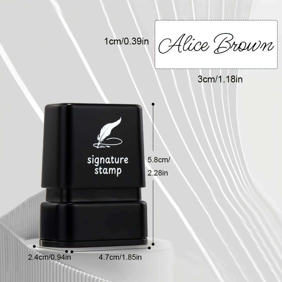 1 Set Of Personalized Customized Name Stamps - Multiple Elegant Fonts From, Reusable, Suitable For Business, Convenient Signature, Suitable For Use, New Year's Gift