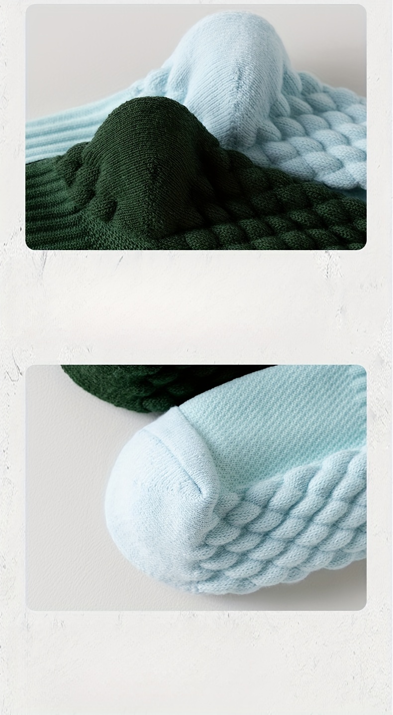 4 Pairs of Men'S Autumn And Winter Professional American-Style Elite Basketball Socks with Towel Bottoms & Sports Socks