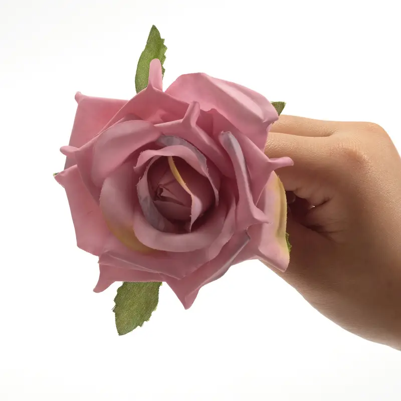 2 künstliche rosenköpfe 3 9 zoll groß blumenköpfe