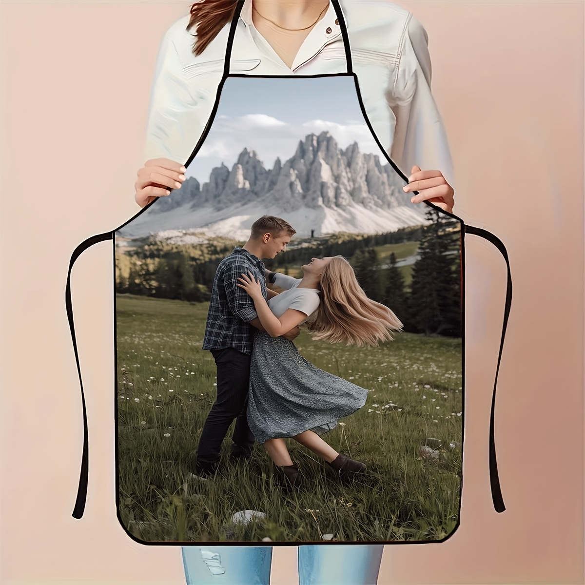 E-shop Personalisiertes Foto-Schürze, 1 Stück, 2D-Design, erhältlich in den Größen 19X27 Zoll und 23X31 Zoll, Unisex-Schürze, stilvolle