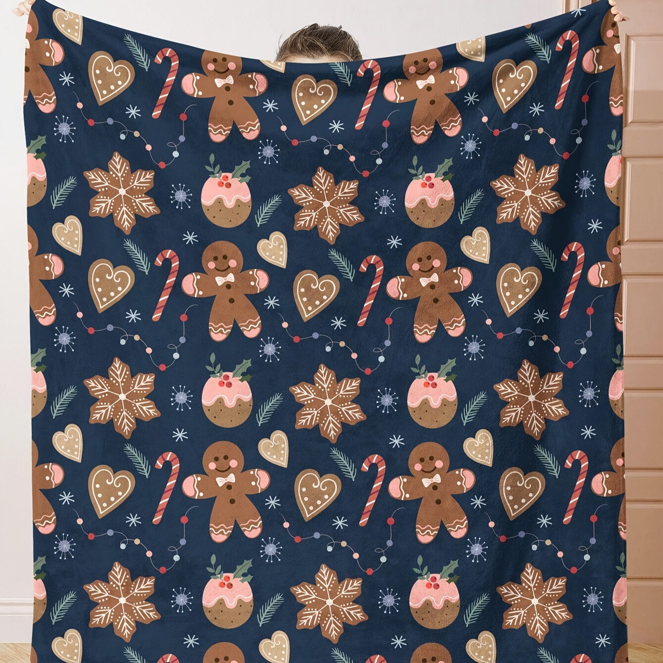 

Man And Pattern Fleece Blanket - 39in X 60in (100cm X 150cm) - - Washable - And -tear - Suitable For Bed, Sofa, Or Car