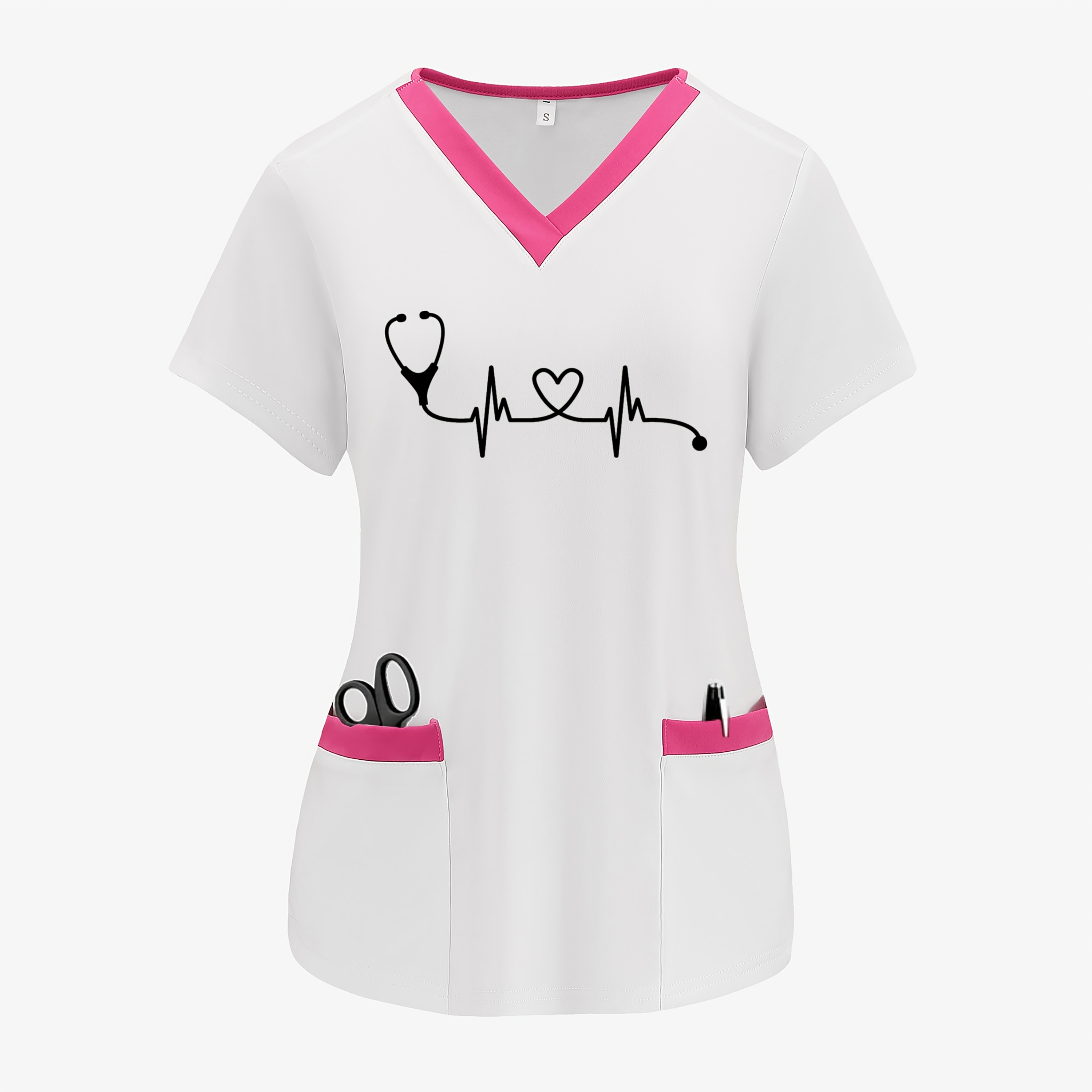 Amazon Nurse Work Shirts PJQQScrubs Uniforms Women,Women's