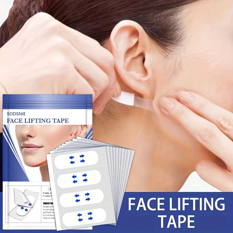 

Face Lifting Tape, For Eye, Double Chin & Neck, Tightening, Waterproof, Transparent Face Shaping Patches, Facial Lifting And Skin Care Tool