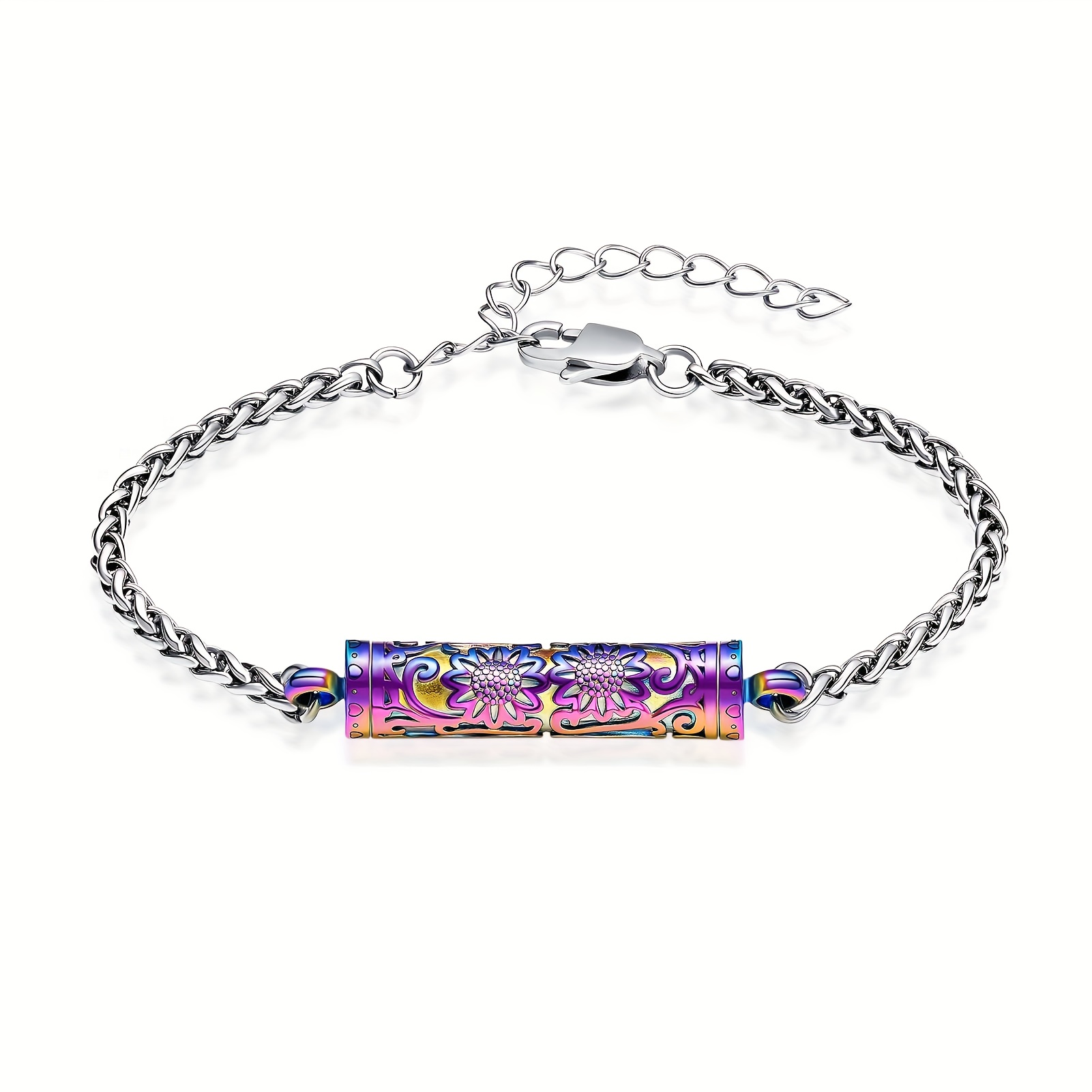 Sunflower Urn Bracelet for Pet Cremation Jewelry