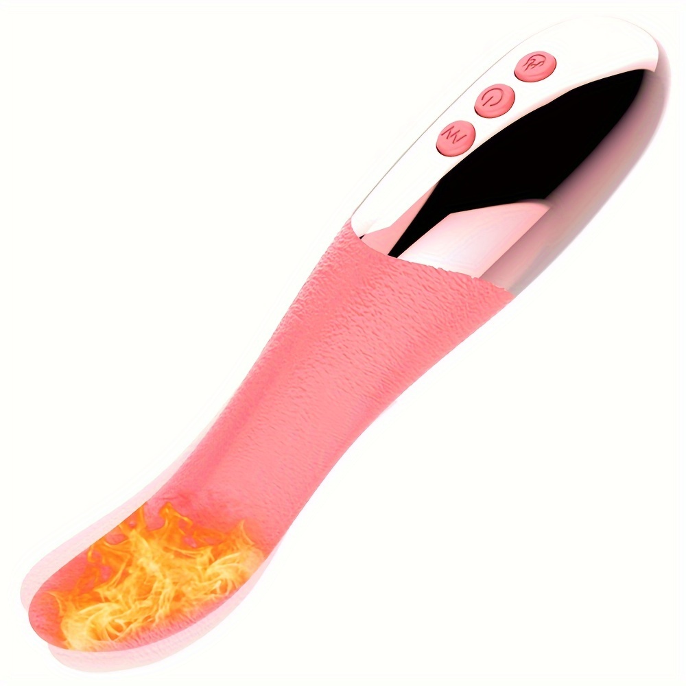 AV Vibrator, Female Sexy Toy, Electric Tongue, 10 Frequency Vibrator, 1-key Heating, Stimulation, Clitoris, Breasts, Teasing Adult Products