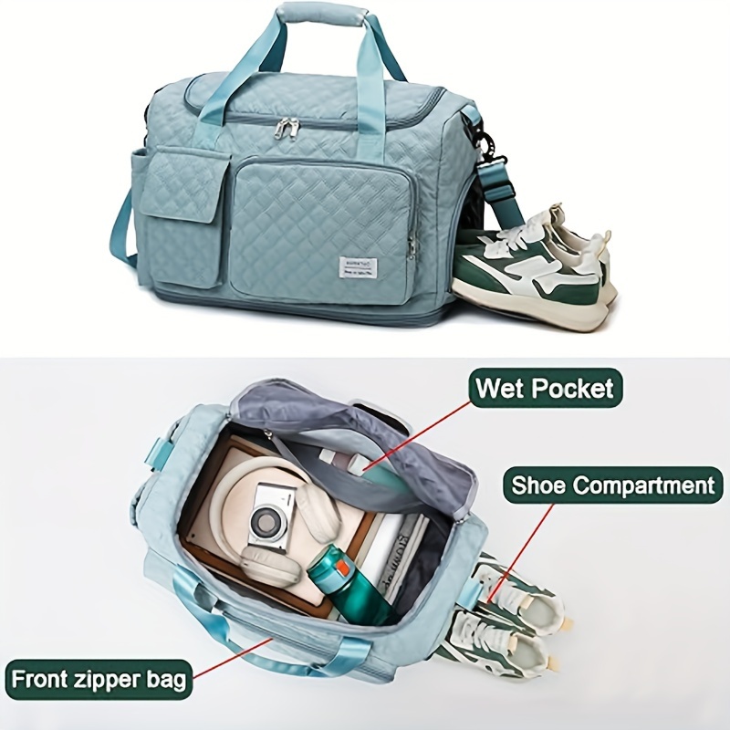 womens weekend bag travel luggage with 17 inch laptop compartment carry on overnight personal item bag 30l travel sports gym   bag details 3