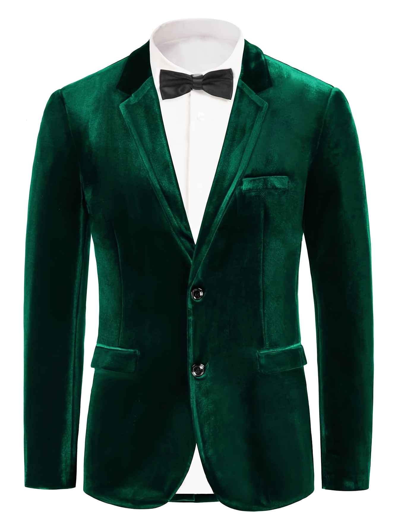 mens casual business velvet suit jacket