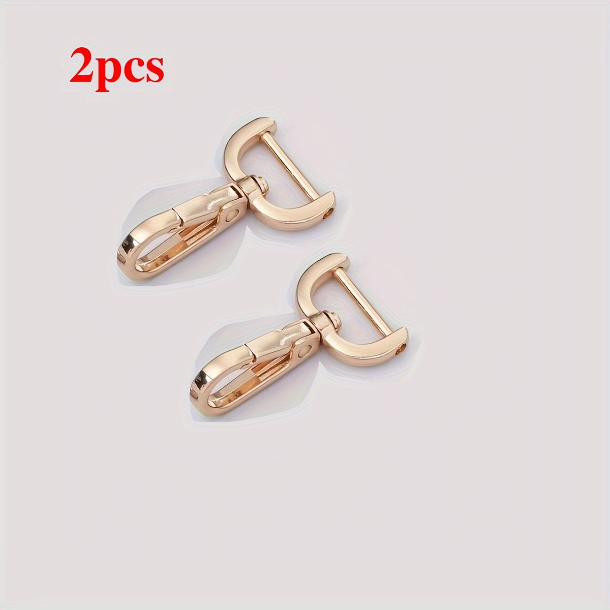 2pcs Metal Detachable Snap Hook Trigger Clips Buckles For For Leather Craft Bag Strap Buckles Handle Shoulder Webbing