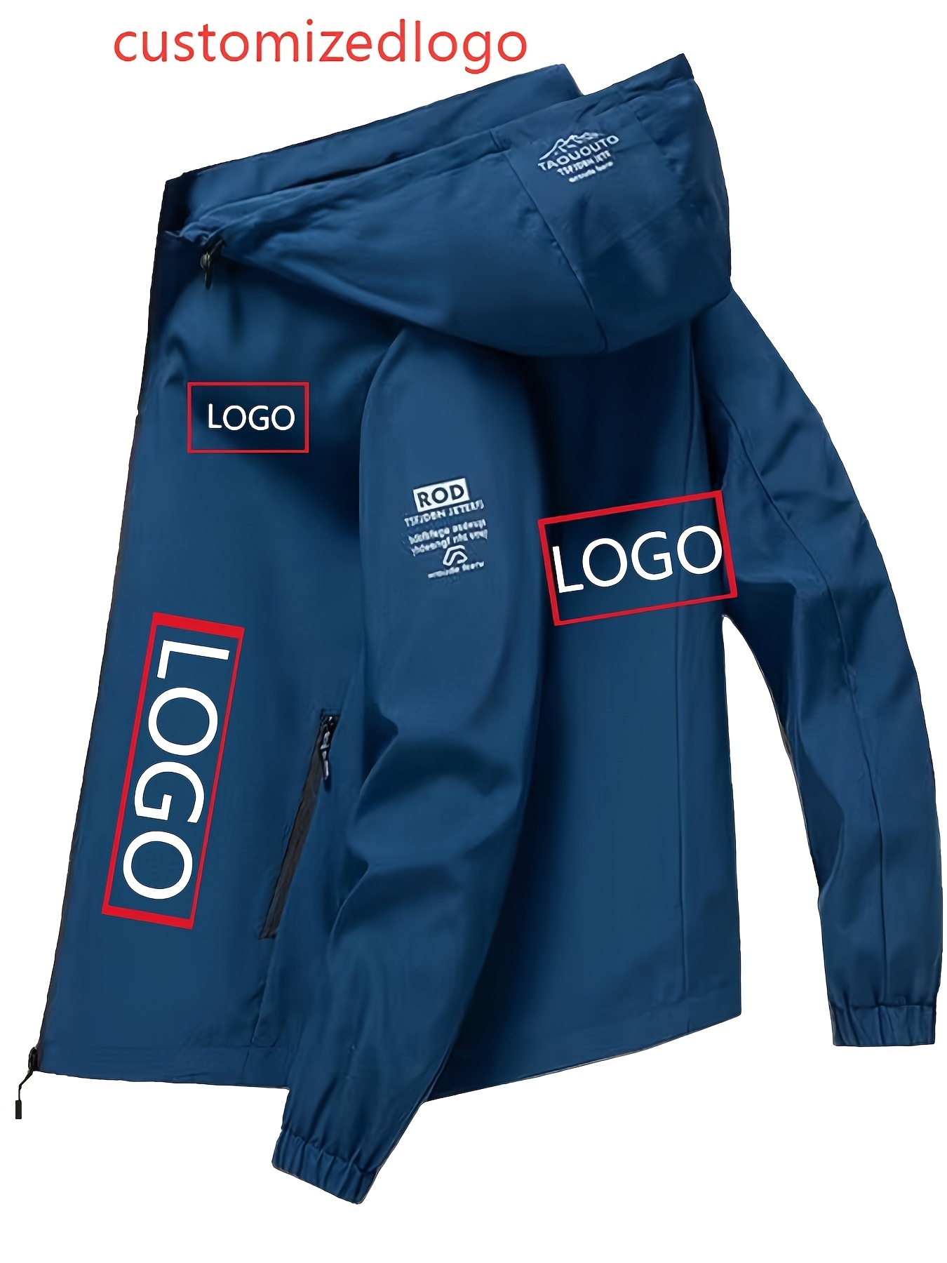 custom hooded jacket personalized work uniforms team Temu United