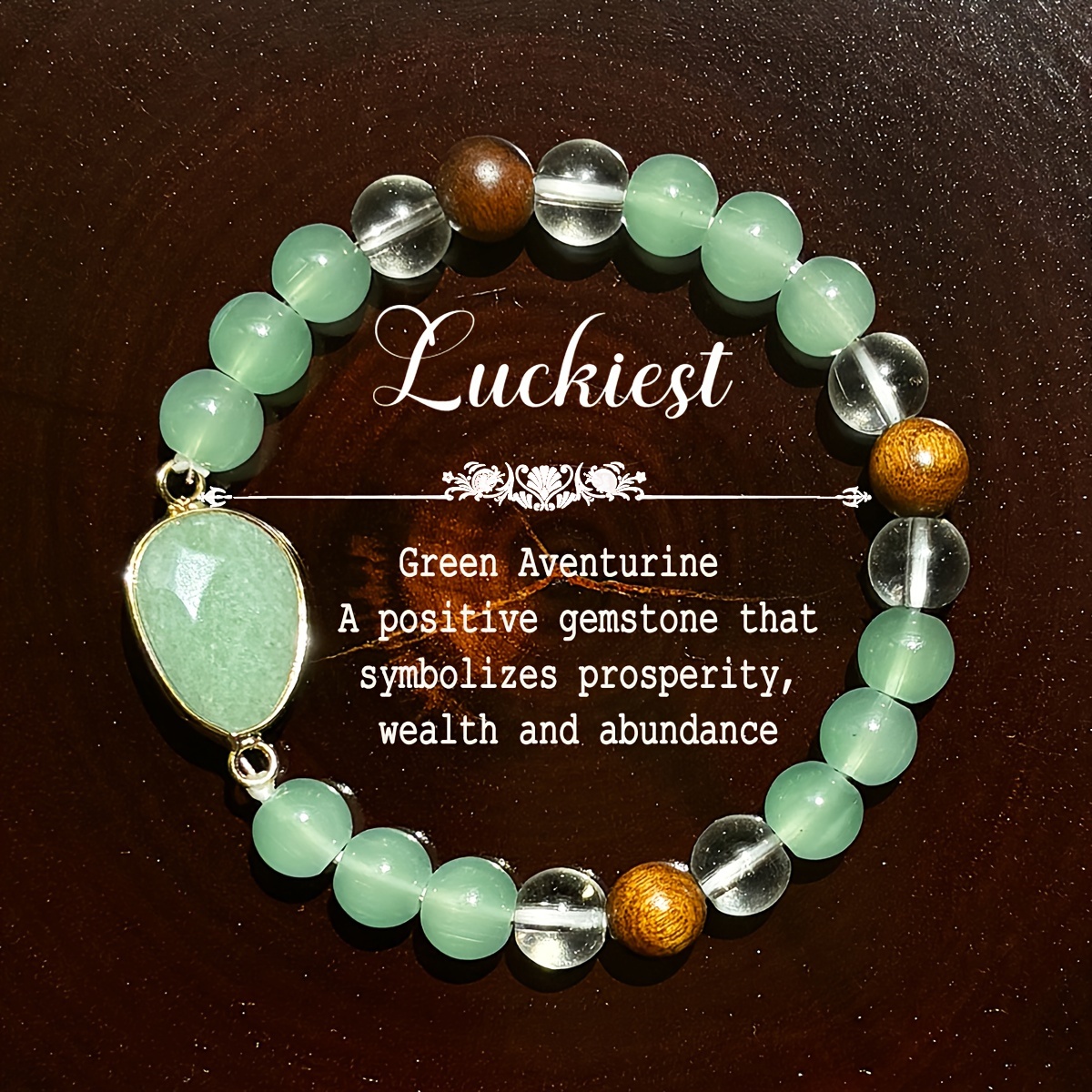 

Aventurine & Eye Bracelet, Symbolizes & Wealth,