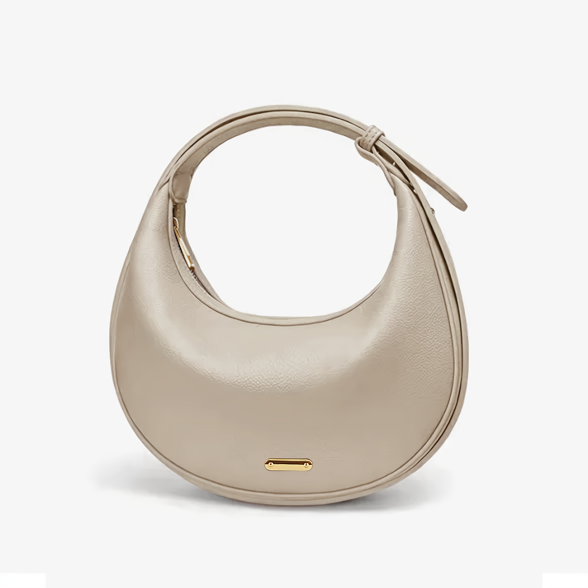 

Women's Casual Shoulder Bag, Lightweight And Adjustable Strap, Zipper Closure, Solid Color, Purse Strap