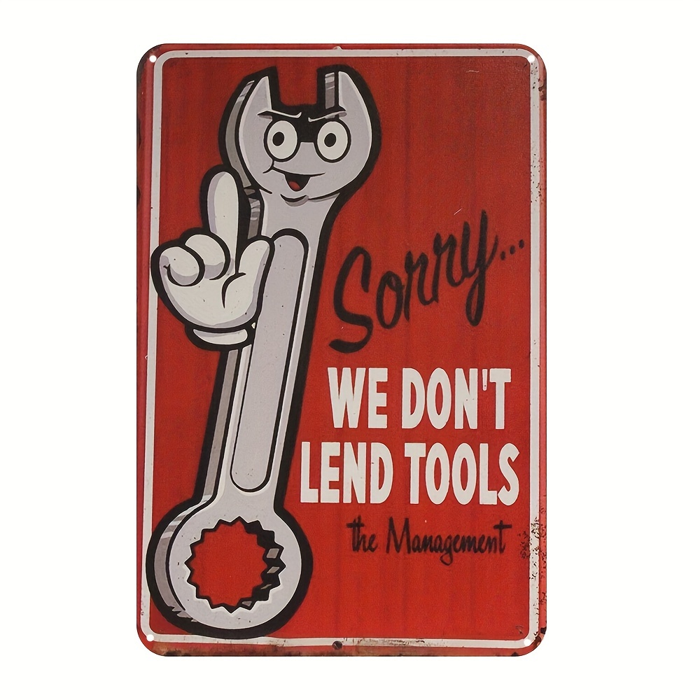 

Touch " Humorous Metal - 8x12 , Tin Decor For , & ,