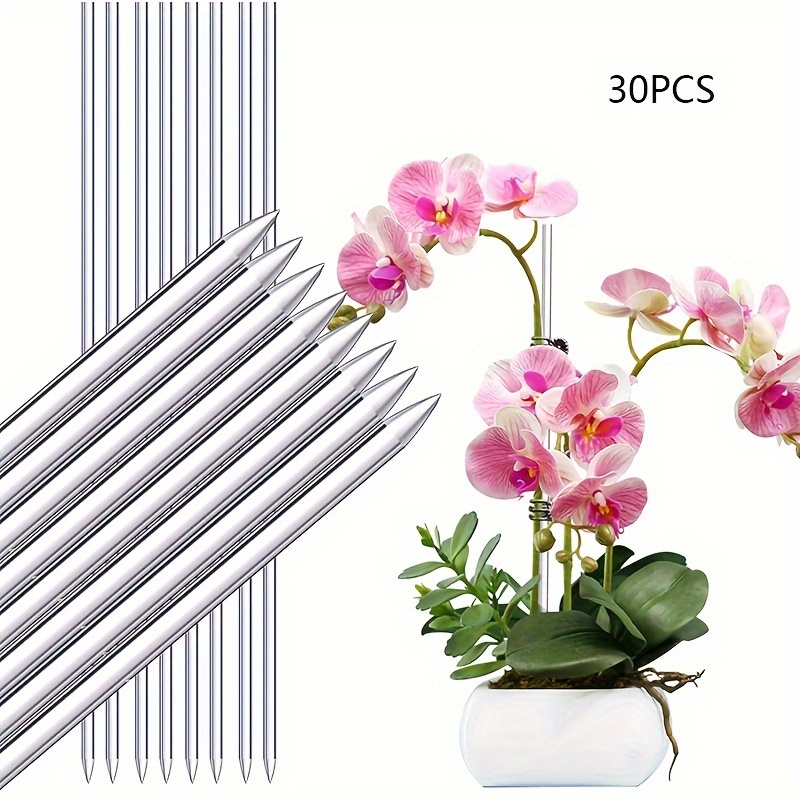 30pcs acrylic plant stakes plant sticks transparent plant support for indoor and outdoor plant garden stakes