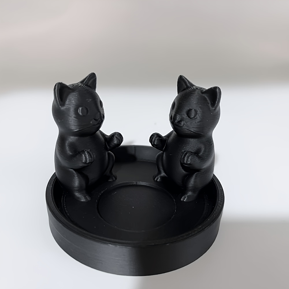 E-shop Katzen Kerzenhalter, niedliches Design für eine gemütliche Arbeitsplatz-Atmosphäre, geeignet für Wohnzimmer-/Schlafzimmerdeko