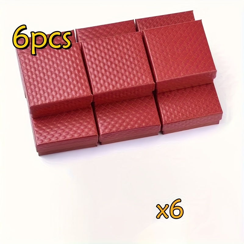4/6/8/15pcs Square Jewelry Gift Box for Valentine's Day