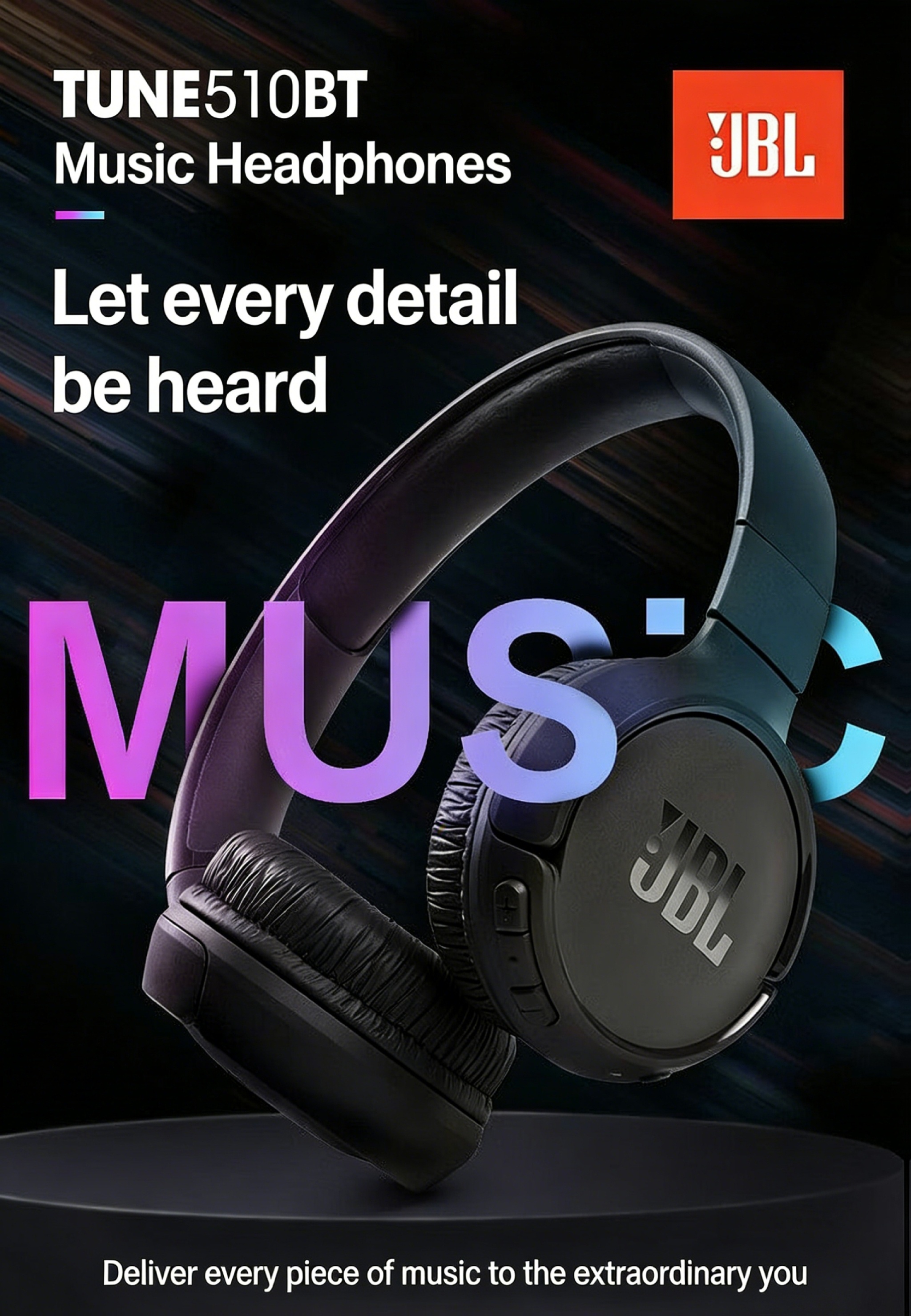 Auriculares Inalámbricos Over-Ear JBL Tune 510BT | Auténticos, Batería de Larga Duración de 40H, Carga Rápida de 5 Minutos, Plegables y Portátiles, Bajos Puros, 75 Años de Herencia Acústica JBL, Aislamiento de Sonido, Inalámbricos, Batería de Polímero de Litio