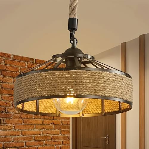 un de tente mongole de style vintage en fil de fer traditionnel, {} ampoules non incluses}. installation semi-encastrée, plafonnier rétro japonais, , et élégant, convient aux chambres, salons.