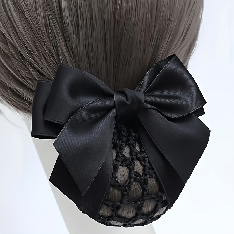 TEMU 1 pza./2 pzas., Red de pelo elegante y versátil con , Accesorios de pelo para mujer estilo de negocios, casual y de ocio, Accesorios para fotos