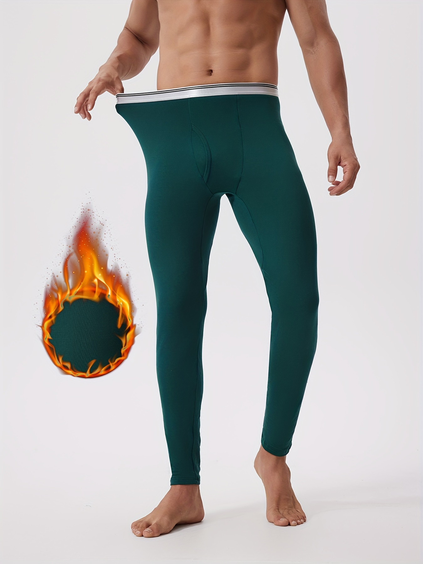 mens cotton thermal pants