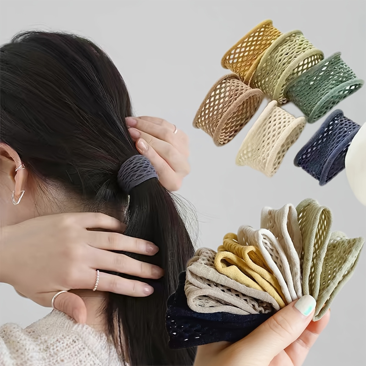 Prima Mesh Elastic Hair Tie set