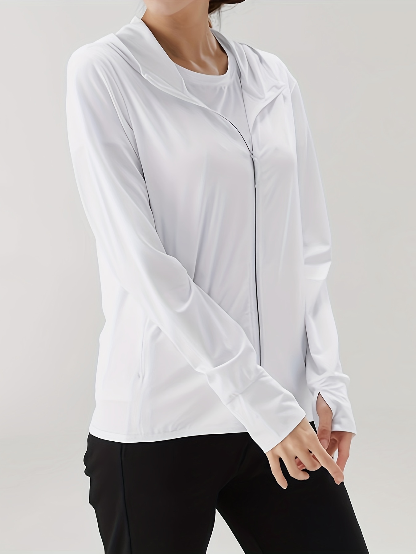 hooded sweatshirt] women's lightweight summer outdoor jacket