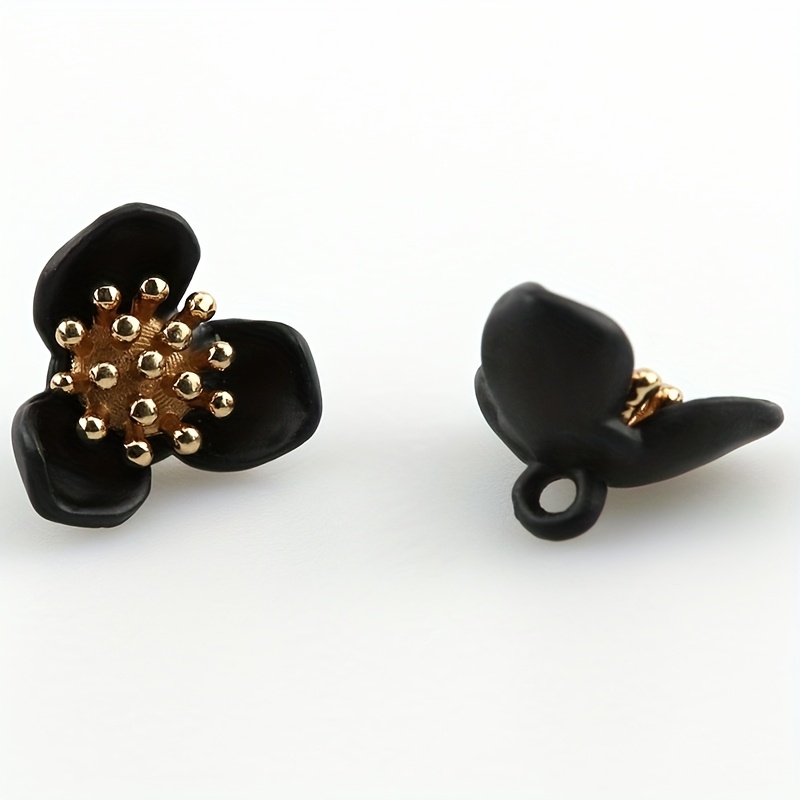 5pcs 15mm Flower Metal Buttons For Women Clothing Supplies Shirt Coat Replace Needlework Additions