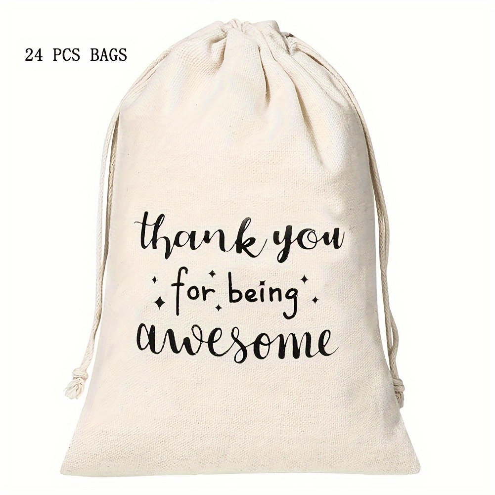 TEMU 24-pack Drawstring Bags,  You For  Appreciation Gifts, Thanksgiving & Christmas Bags, Home & Supplies