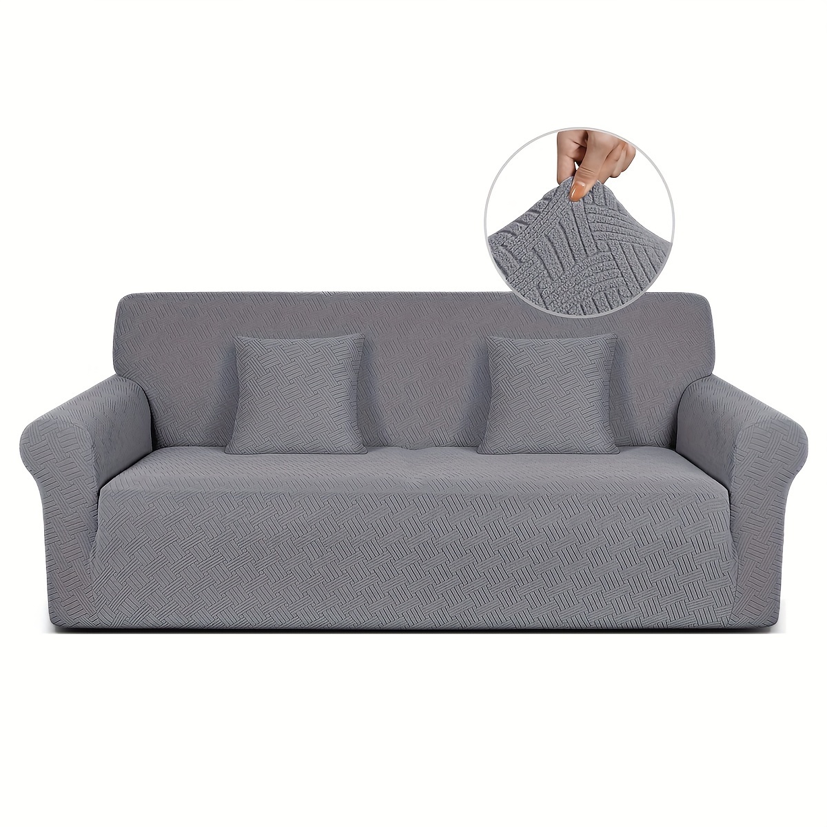 TEMU Dicke Jacquard-Sofabezug, Elastischer Couchbezug, Sofaüberwurf, Geeignet für Haustiere, Wohnzimmer-Deko für Zuhause