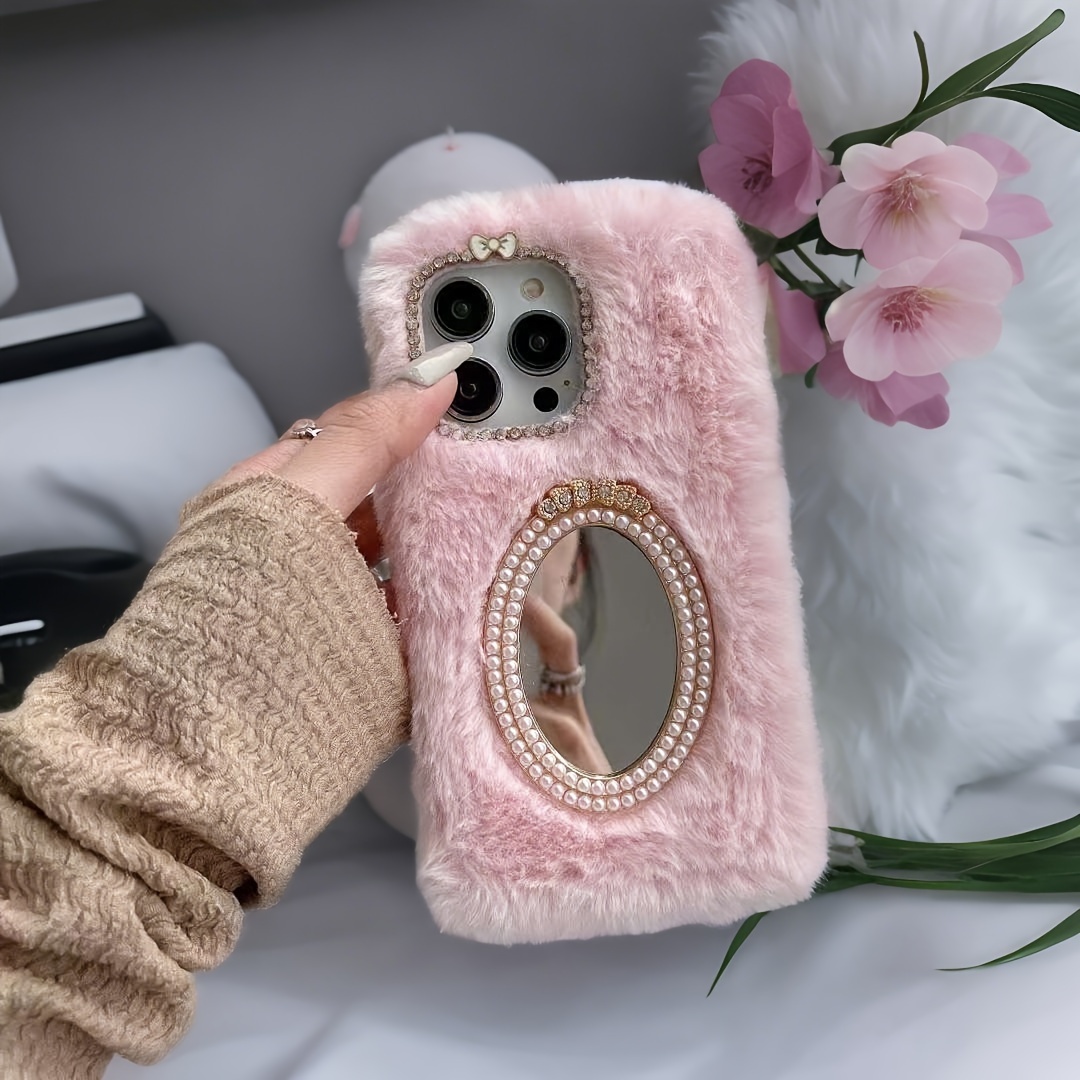 plush mobile phone case with high end   details 1